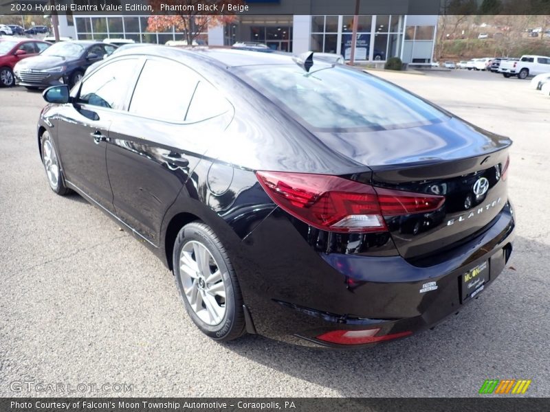 Phantom Black / Beige 2020 Hyundai Elantra Value Edition