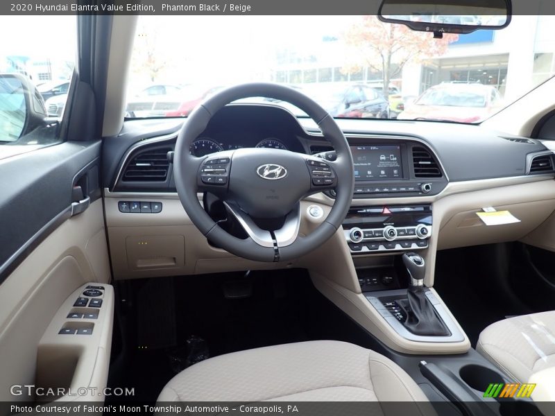 Phantom Black / Beige 2020 Hyundai Elantra Value Edition