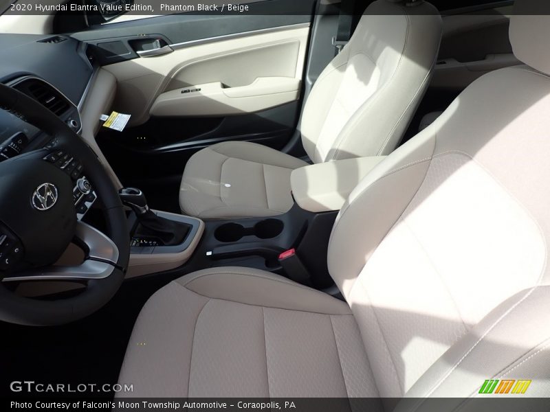 Phantom Black / Beige 2020 Hyundai Elantra Value Edition
