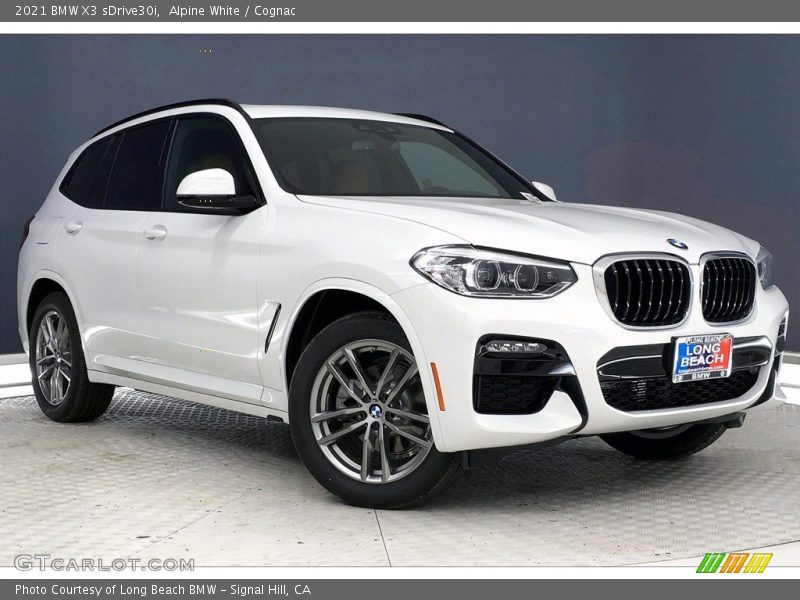 Alpine White / Cognac 2021 BMW X3 sDrive30i