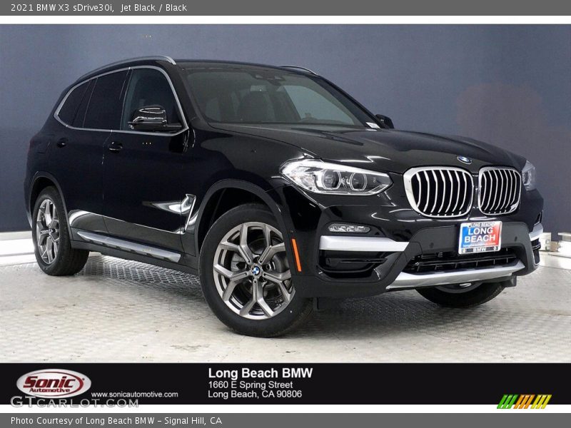 Jet Black / Black 2021 BMW X3 sDrive30i