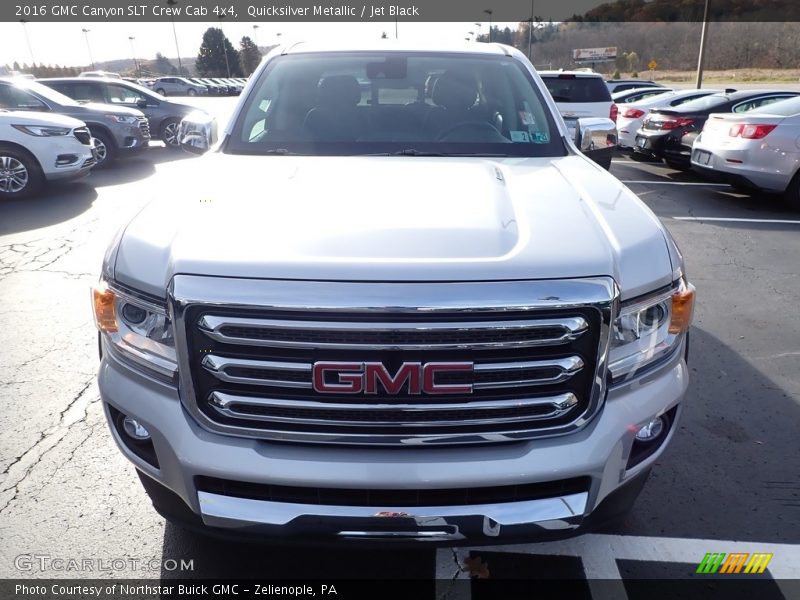 Quicksilver Metallic / Jet Black 2016 GMC Canyon SLT Crew Cab 4x4