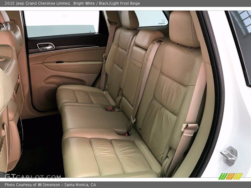 Bright White / Black/Light Frost Beige 2015 Jeep Grand Cherokee Limited