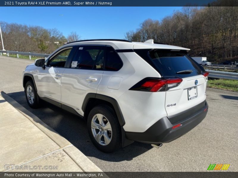 Super White / Nutmeg 2021 Toyota RAV4 XLE Premium AWD
