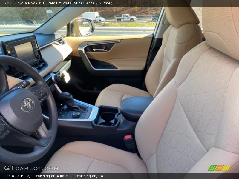Super White / Nutmeg 2021 Toyota RAV4 XLE Premium AWD