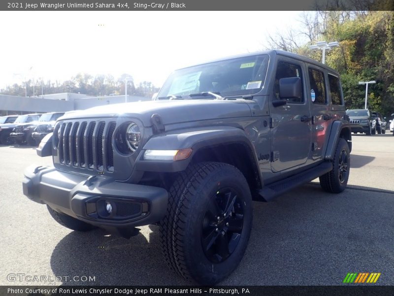 Sting-Gray / Black 2021 Jeep Wrangler Unlimited Sahara 4x4