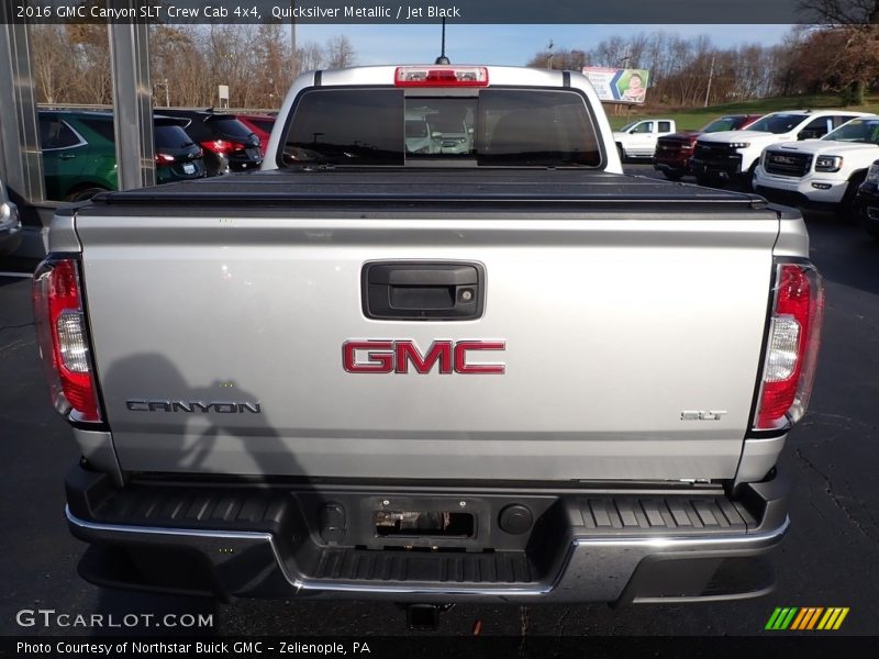 Quicksilver Metallic / Jet Black 2016 GMC Canyon SLT Crew Cab 4x4