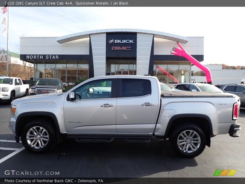 Quicksilver Metallic / Jet Black 2016 GMC Canyon SLT Crew Cab 4x4