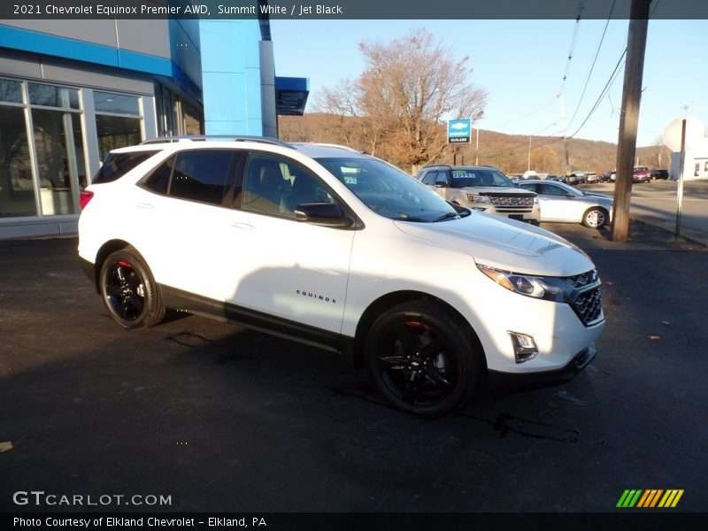 Summit White / Jet Black 2021 Chevrolet Equinox Premier AWD