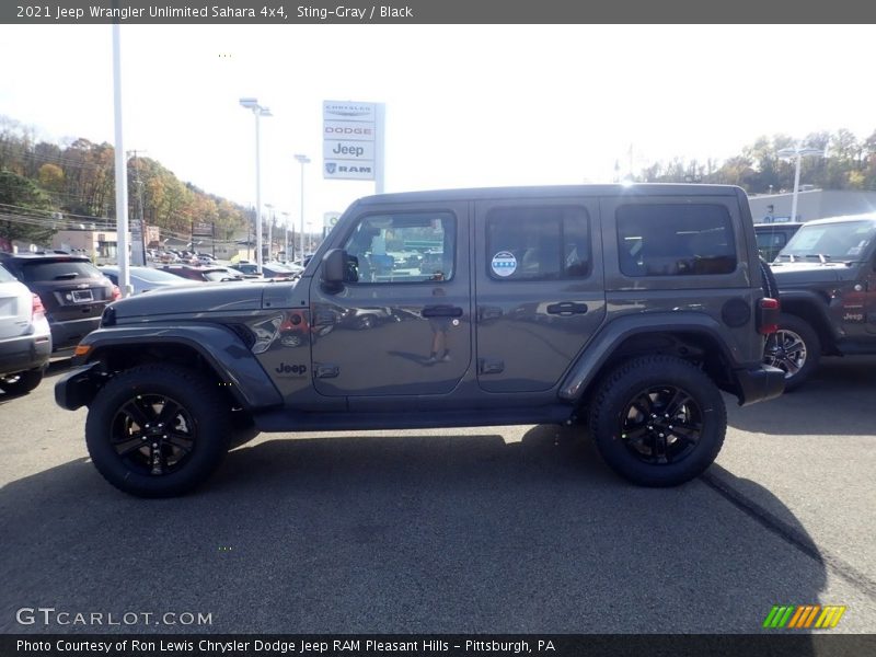 Sting-Gray / Black 2021 Jeep Wrangler Unlimited Sahara 4x4