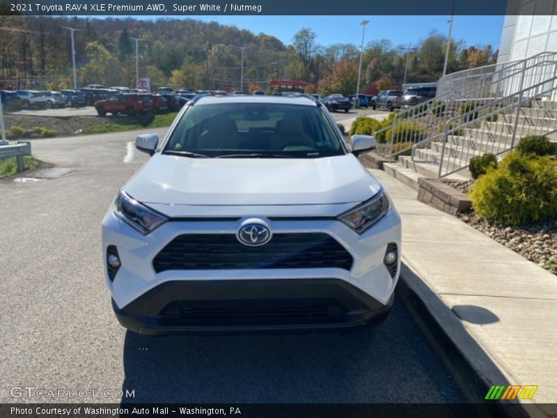 Super White / Nutmeg 2021 Toyota RAV4 XLE Premium AWD