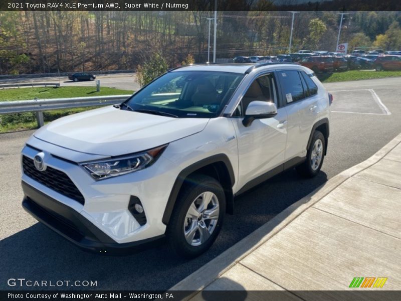 Super White / Nutmeg 2021 Toyota RAV4 XLE Premium AWD