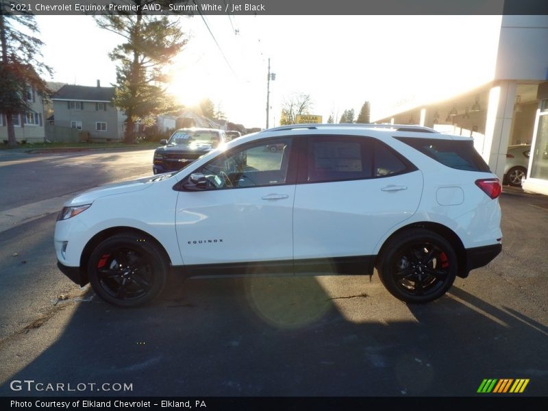 Summit White / Jet Black 2021 Chevrolet Equinox Premier AWD