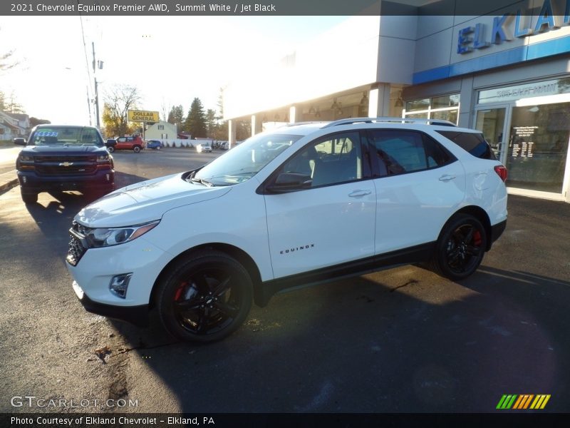 Summit White / Jet Black 2021 Chevrolet Equinox Premier AWD