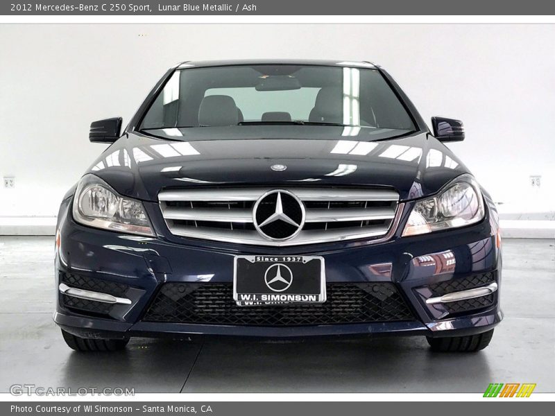 Lunar Blue Metallic / Ash 2012 Mercedes-Benz C 250 Sport