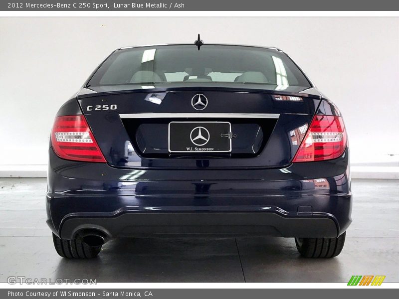 Lunar Blue Metallic / Ash 2012 Mercedes-Benz C 250 Sport