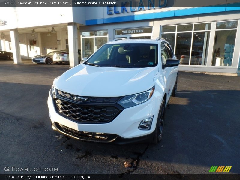 Summit White / Jet Black 2021 Chevrolet Equinox Premier AWD