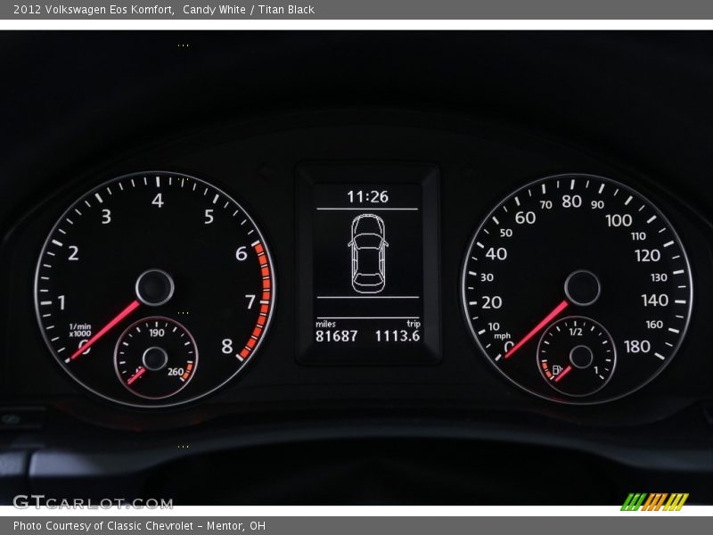 Candy White / Titan Black 2012 Volkswagen Eos Komfort