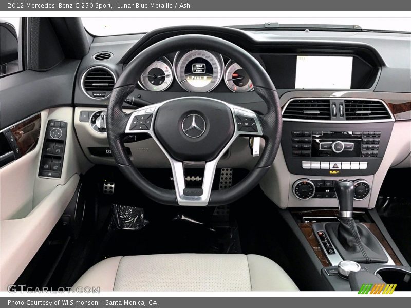 Lunar Blue Metallic / Ash 2012 Mercedes-Benz C 250 Sport