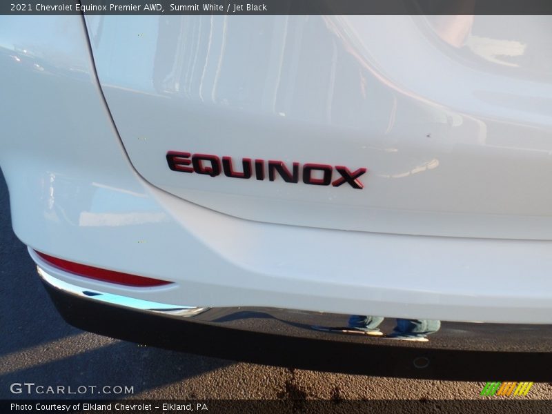 Summit White / Jet Black 2021 Chevrolet Equinox Premier AWD
