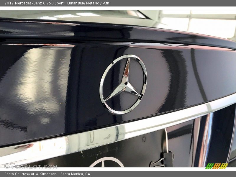 Lunar Blue Metallic / Ash 2012 Mercedes-Benz C 250 Sport
