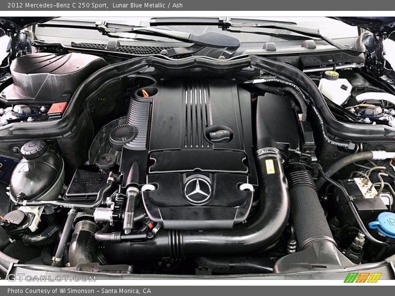Lunar Blue Metallic / Ash 2012 Mercedes-Benz C 250 Sport