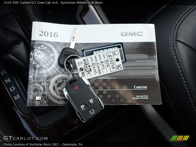 Keys of 2016 Canyon SLT Crew Cab 4x4