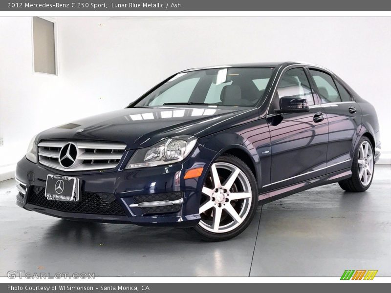 Lunar Blue Metallic / Ash 2012 Mercedes-Benz C 250 Sport