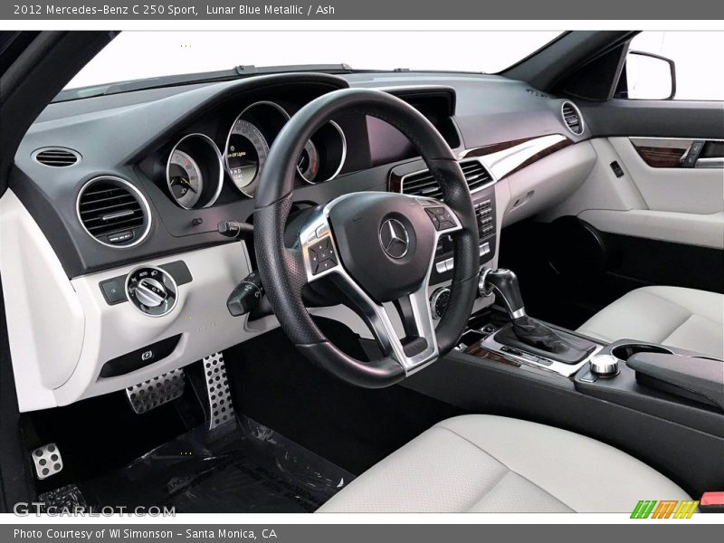 Lunar Blue Metallic / Ash 2012 Mercedes-Benz C 250 Sport