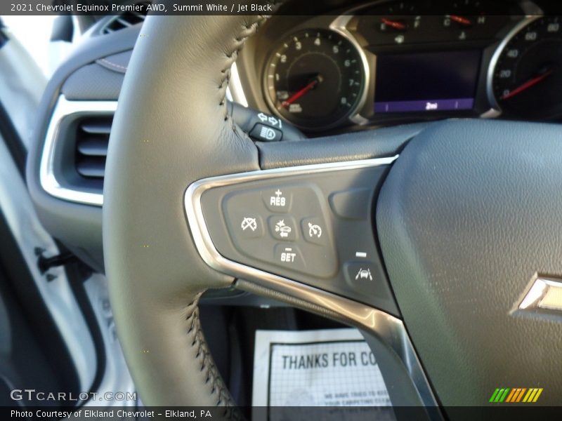 Summit White / Jet Black 2021 Chevrolet Equinox Premier AWD