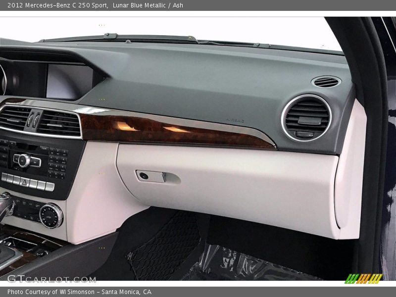 Lunar Blue Metallic / Ash 2012 Mercedes-Benz C 250 Sport