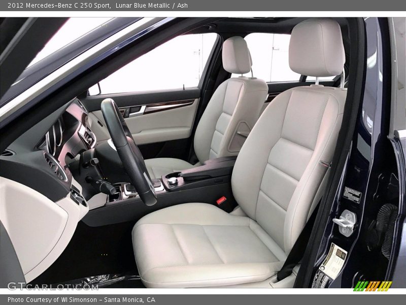 Lunar Blue Metallic / Ash 2012 Mercedes-Benz C 250 Sport