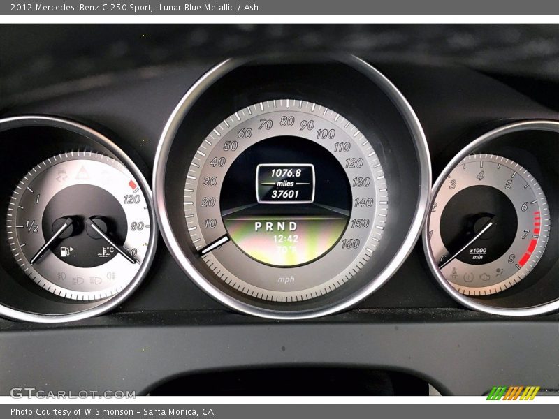 Lunar Blue Metallic / Ash 2012 Mercedes-Benz C 250 Sport