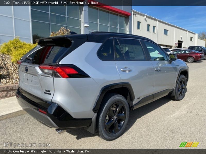 Silver Sky Metallic / Black 2021 Toyota RAV4 XSE AWD Hybrid