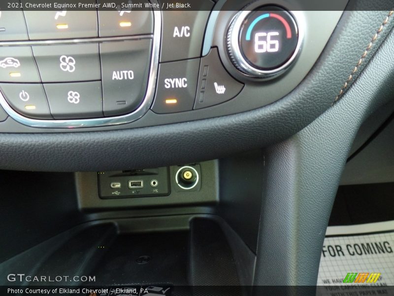 Summit White / Jet Black 2021 Chevrolet Equinox Premier AWD