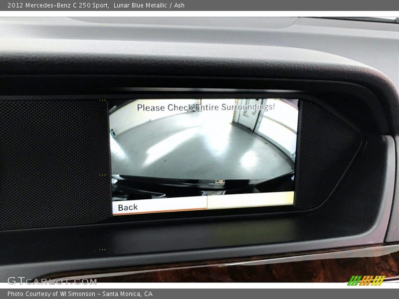 Lunar Blue Metallic / Ash 2012 Mercedes-Benz C 250 Sport