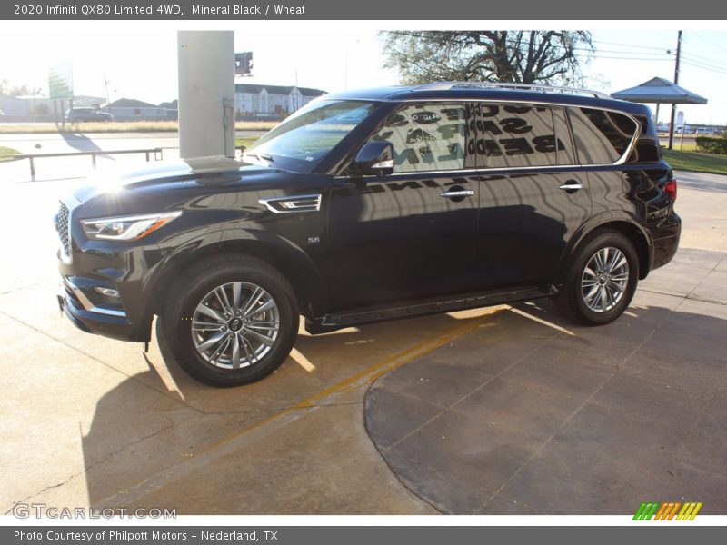 Mineral Black / Wheat 2020 Infiniti QX80 Limited 4WD