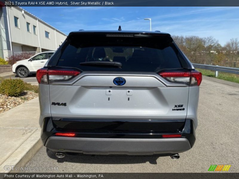Silver Sky Metallic / Black 2021 Toyota RAV4 XSE AWD Hybrid