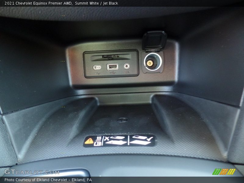Summit White / Jet Black 2021 Chevrolet Equinox Premier AWD