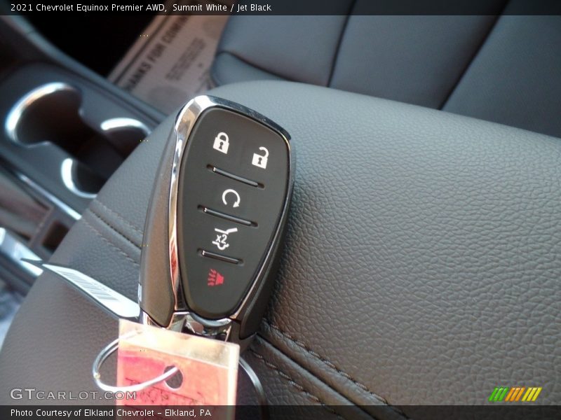 Summit White / Jet Black 2021 Chevrolet Equinox Premier AWD