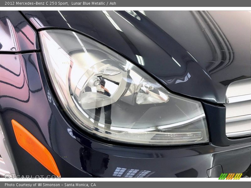 Lunar Blue Metallic / Ash 2012 Mercedes-Benz C 250 Sport
