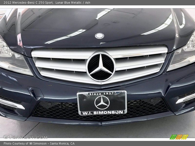 Lunar Blue Metallic / Ash 2012 Mercedes-Benz C 250 Sport