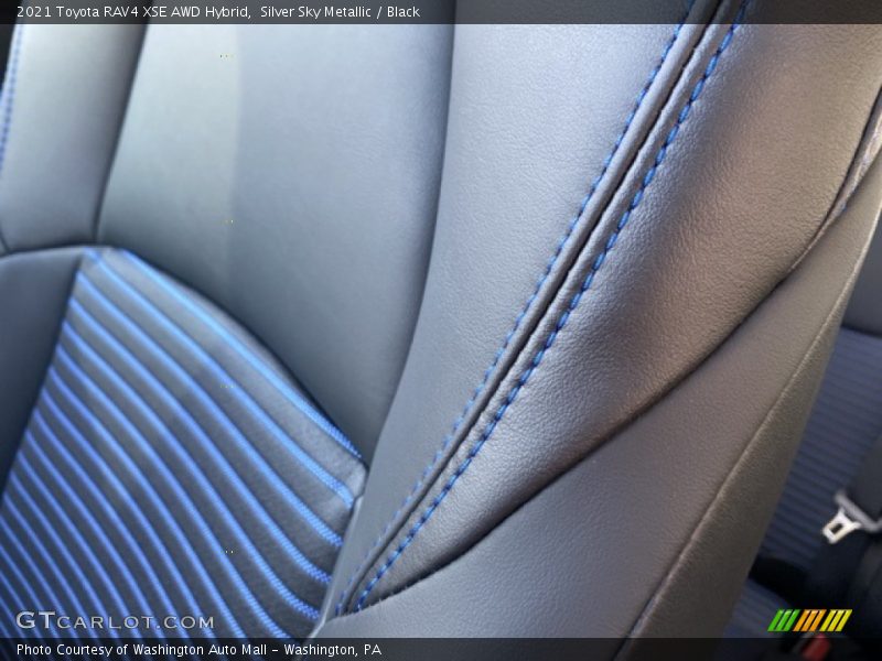 Silver Sky Metallic / Black 2021 Toyota RAV4 XSE AWD Hybrid