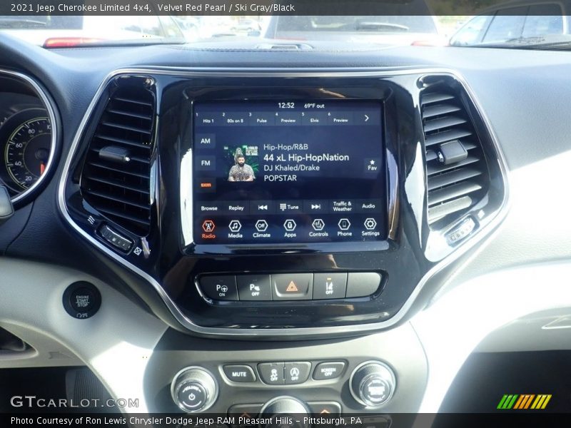 Velvet Red Pearl / Ski Gray/Black 2021 Jeep Cherokee Limited 4x4