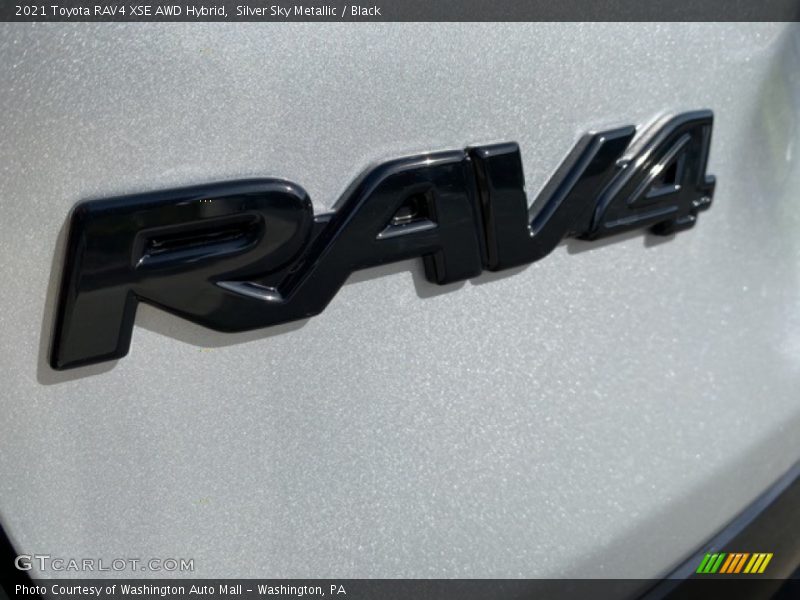 Silver Sky Metallic / Black 2021 Toyota RAV4 XSE AWD Hybrid