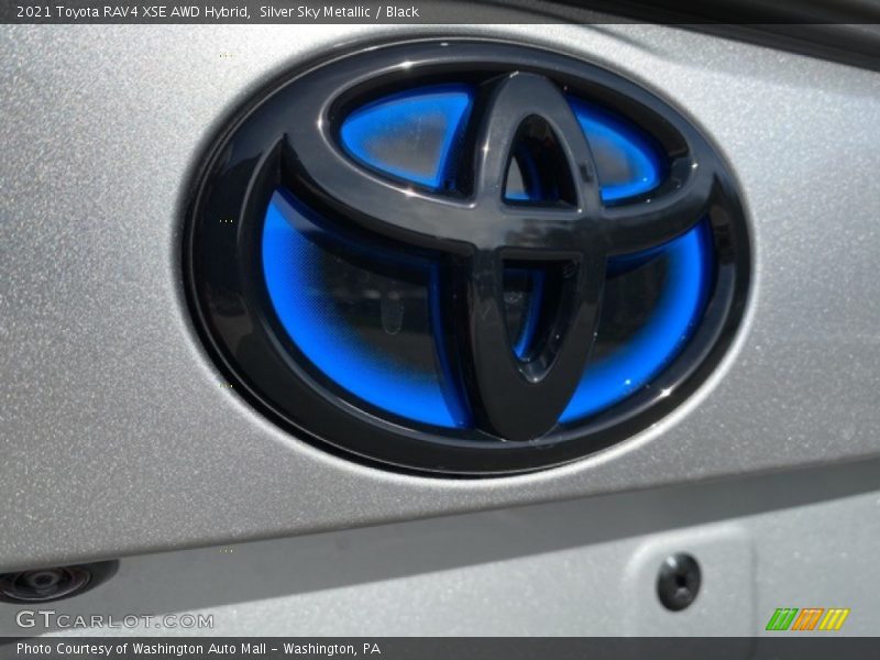 Silver Sky Metallic / Black 2021 Toyota RAV4 XSE AWD Hybrid