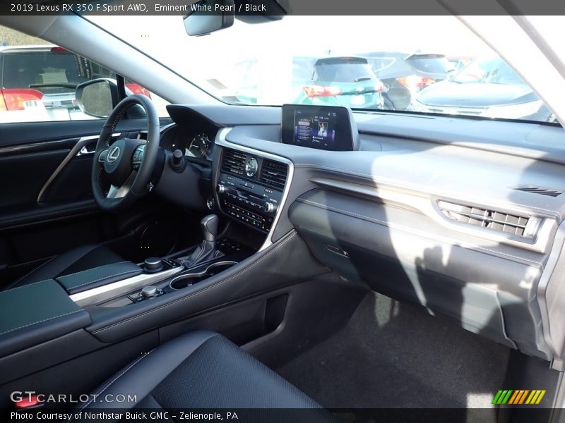 Eminent White Pearl / Black 2019 Lexus RX 350 F Sport AWD