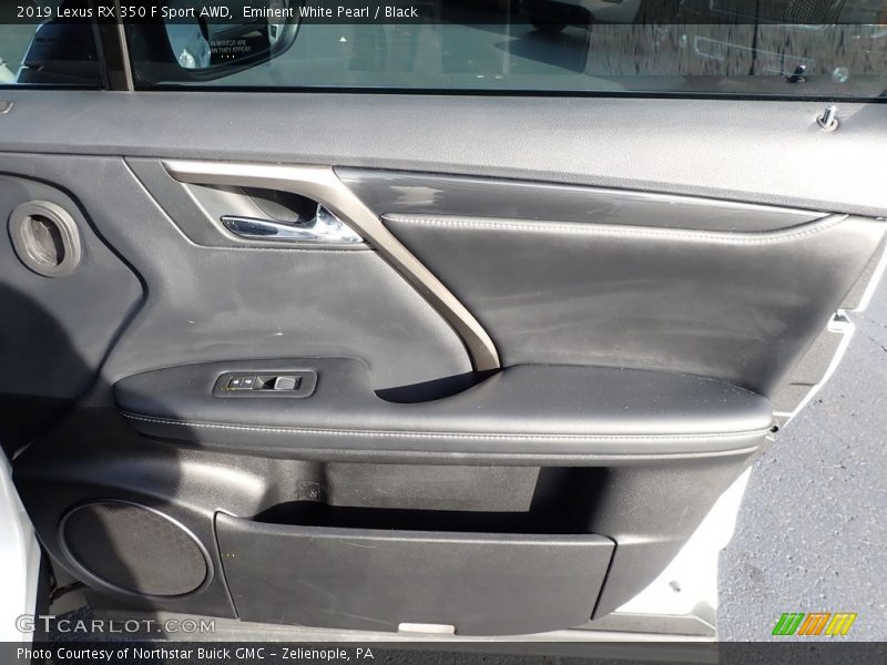 Eminent White Pearl / Black 2019 Lexus RX 350 F Sport AWD