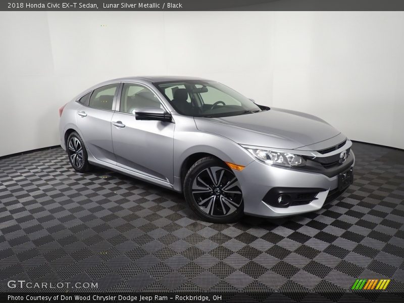 Lunar Silver Metallic / Black 2018 Honda Civic EX-T Sedan