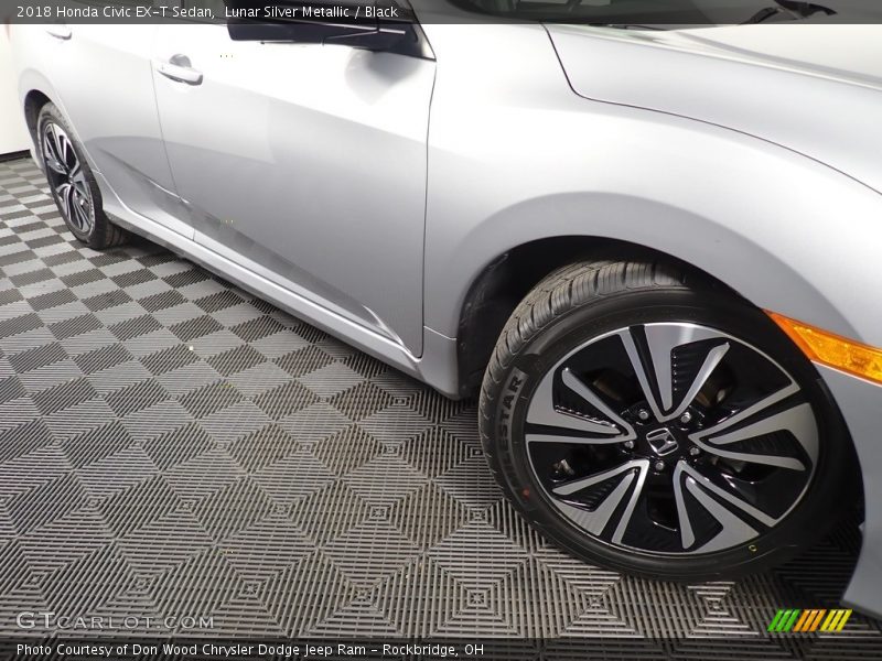 Lunar Silver Metallic / Black 2018 Honda Civic EX-T Sedan